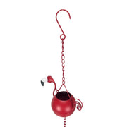 Red - Image 10 - 90-Inch Metal Rain Chain with 8 Portly Flamingos, 7 Inches Long Each, Muted Red Finish, Decorative Downspout