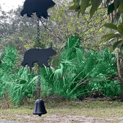 Black - Image 5 - Black Bear Rain Chain - 75 inches Long with 8 3D Bear Designs, Weighted Bell for Wind Chime Sound, Durable