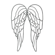 Gray - Image 1 - Metal Wire Art Angel Wings Wall Sculpture 25 inch