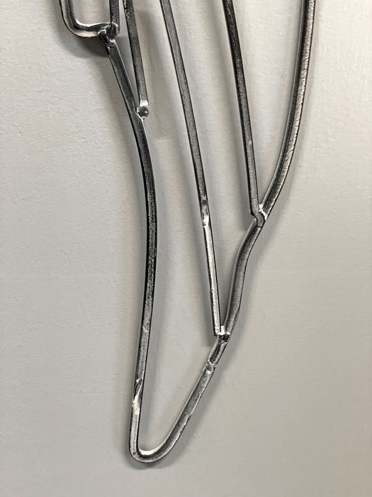 Gray - Image 6 - Metal Wire Art Angel Wings Wall Sculpture 25 inch