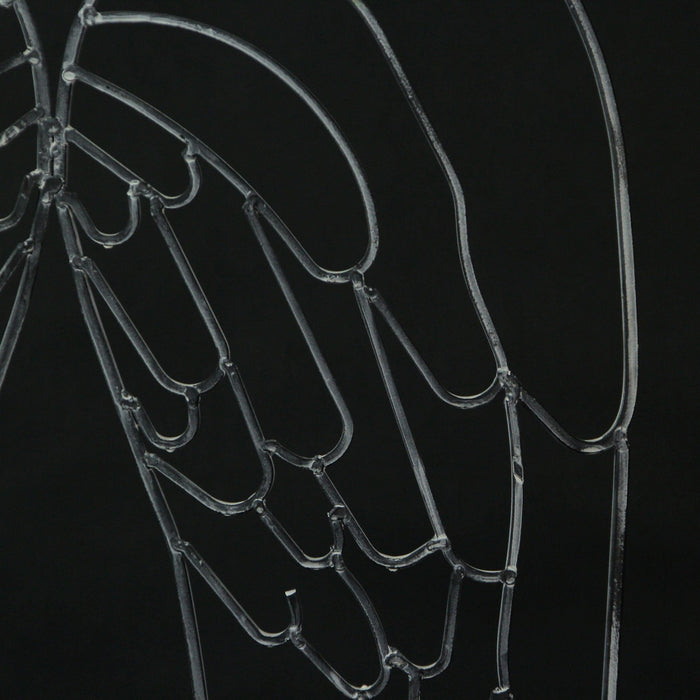 Gray - Image 3 - Metal Wire Art Angel Wings Wall Sculpture 25 inch