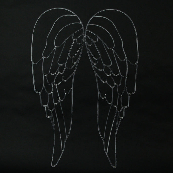Gray - Image 7 - Metal Wire Art Angel Wings Wall Sculpture 25 inch