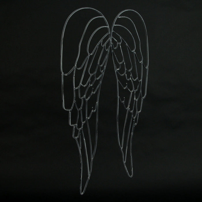 Gray - Image 2 - Metal Wire Art Angel Wings Wall Sculpture 25 inch