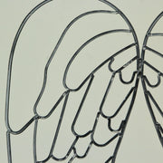 Gray - Image 9 - Metal Wire Art Angel Wings Wall Sculpture 25 inch