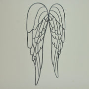 Gray - Image 8 - Metal Wire Art Angel Wings Wall Sculpture 25 inch