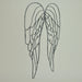 Gray - Image 8 - Metal Wire Art Angel Wings Wall Sculpture 25 inch