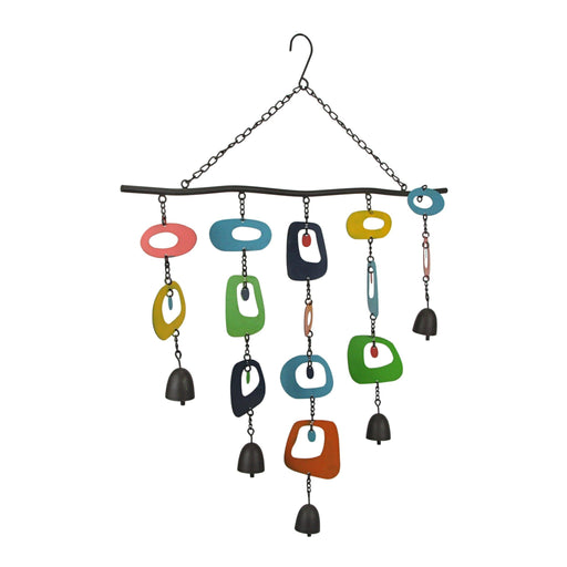 Multicolor Mid Century Modern Mobile Wind Chime Hanging Garden Home Decor Art Image 1