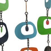 Multicolor Mid Century Modern Mobile Wind Chime Hanging Garden Home Decor Art Image 2
