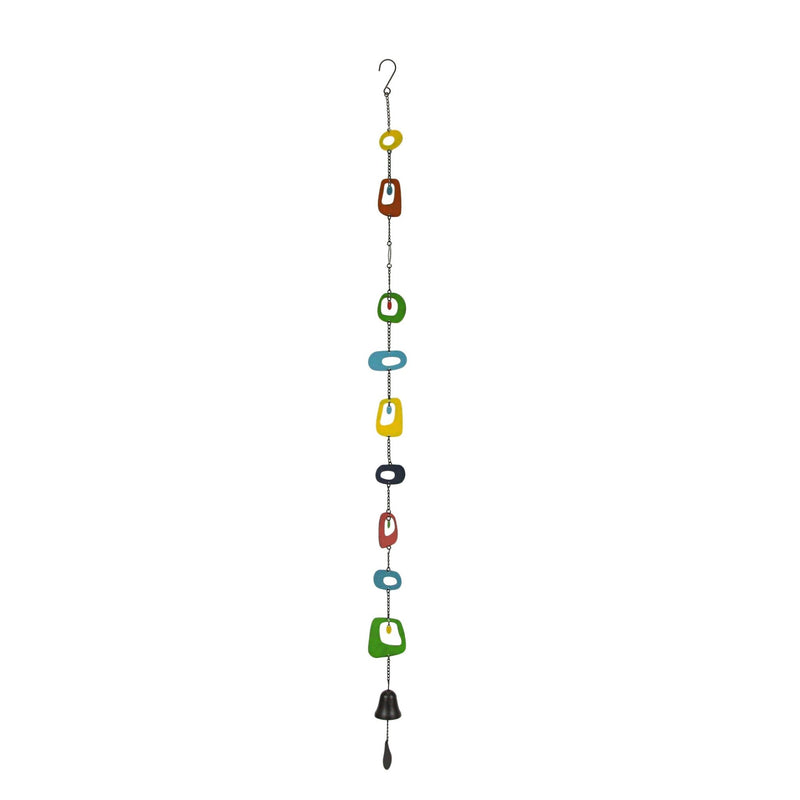 Multicolor Mid Century Modern Wind Chime Hanging Outdoor Garden Home Decor Art Image 1