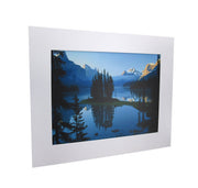National Geographic Matted Print - Serene Beauty of Maligne Lake, Jasper National Park, Alberta, Canada - Wall Decor Artwork