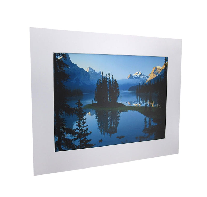 National Geographic Matted Print - Serene Beauty of Maligne Lake, Jasper National Park, Alberta, Canada - Wall Decor Artwork