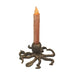 Octopus Taper Candle Holder – Cast Iron with Antique Gold Finish – 6" Diameter, 3" High – Coastal Decor with Spread Tentacle