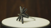 Mid-Century Starburst Cast Iron Drawer Pulls — Silver — product video