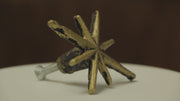 Mid-Century Starburst Cast Iron Drawer Pulls — Gold — product video