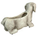Grey - Image 3 - Charming Rustic Distressed Grey Stone Finish Dachshund Dog Indoor or Outdoor Decor Planter Doxie Plant Pot -