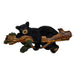 Rustic Bear on Branch Wood Wall Sculpture, 31 x 14.75 Inch Intarsia Bear Art with Glossy Brown and Black Finish, Handcrafted