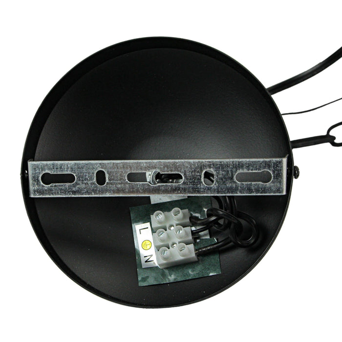 Black - Image 4 - Black Farmhouse Hardwired Pendant Light Fixture with Vintage Industrial Design, 11-Inch Diameter, Perfect