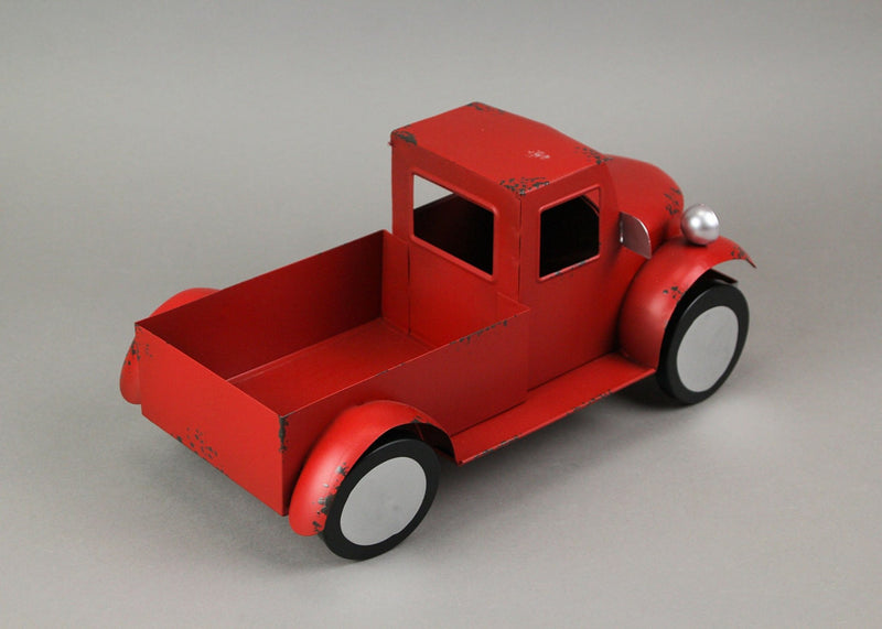 Red - Image 4 - Vintage Rustic Red Metal Antique Pickup Truck Planter: Charming Indoor and Outdoor Western Decor Accent,