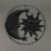 Two Piece Set - Image 4 - Set of 2 Celestial-Inspired Rustic Metal Sun, Moon, and Stars Wall Art Hangings for Indoor and