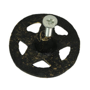 Set of 12 Antique Gold Western Star Cast Iron Cabinet Knobs or Drawer Pulls - 2 Inch Diameter - Easy Install - Enhance Your