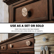 Bronze - Image 3 - Set of 12 Aged Bronze Compass Rose Drawer Pulls - Cast Iron Cabinet Hardware Knobs for Rustic Home Decor -