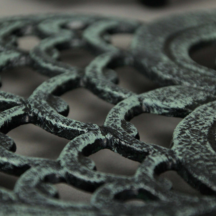 Set of 2 Cast Iron Owl Trivet Brown & Verdigris Home Decor Kitchen Accessories Image 3