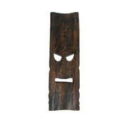 Set of 2 Hand-Crafted Pineapple and Sea Turtle Wood Tiki Wall Hanging Masks: Vibrant Tropical Decor for Indoor and Outdoor
