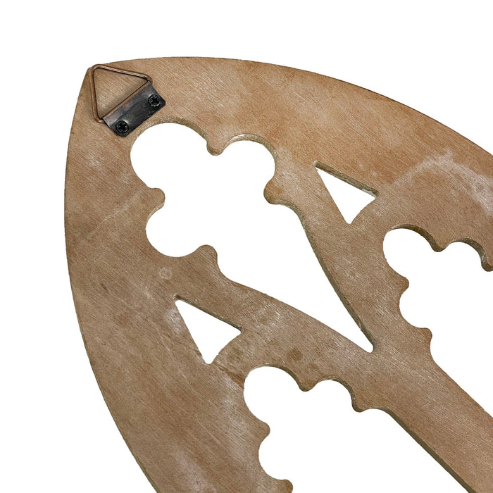 White - Image 8 - Set of 2 Whitewashed Wood Gothic Arch Window Frame Wall Hangings - 15.75 Inch Sculptural Home Decor,