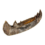 Set of 3 Birch Bark Canoe Statues, 36 Inch Rustic Flat Bottom Wooden Canoe Centerpiece Trays, Nesting Natural Bark Brown