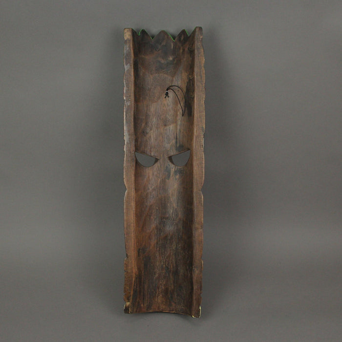 Set of 3 Brightly Painted Hand Carved Elemental Tiki Style Wall Masks 20 Inches Image 3