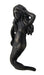 Set of 4 Blackened Bronze Finish Cast Iron Mermaid Wall Hooks Image 2