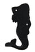 Set of 4 Blackened Bronze Finish Cast Iron Mermaid Wall Hooks Image 3