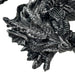 Somasaurus Metallic Black Sleeping Dragon Resin Statue – Gothic Fantasy Décor – 12 Inch Detailed Collectible Figurine for