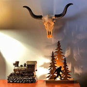 15-Inch Longhorn Steer Skull Resin Home Decor: A Stunning Blend of Decorative Art and Craftsmanship for Your Wall, Desk, or