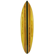 Brown - Image 1 - Striped Wooden Surfboard Wall Hanging 39 inch Beach Décor