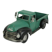 Vintage Metal Truck Planter, Rustic Antique Decorative Pickup Truck Planter for Indoor or Outdoor Display, Classic Farmhouse