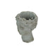 Weathered Gray Greek Lady Statue Wall Mount Cement Head Planter 6 Inches High Image 3