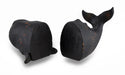 Whale Top and Tail Black Distressed Finish Bookends Set of 2 Image 3