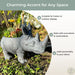 Grey - Image 4 - Charming Grey Rhino MGO Planter with Drain Holes, 18.5 inches - Weather-Resistant Magnesium Oxide for Garden
