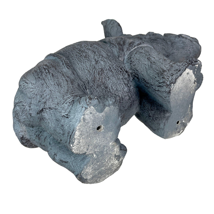 Grey - Image 10 - Charming Grey Rhino MGO Planter with Drain Holes, 18.5 inches - Weather-Resistant Magnesium Oxide for