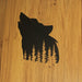 Black - Image 6 - Matte Black Finish Wolf Silhouette Cutout Metal Wall Sculpture: Striking 17-Inch Wall Art for Forest-Themed