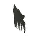 Black - Image 3 - Matte Black Finish Wolf Silhouette Cutout Metal Wall Sculpture: Striking 17-Inch Wall Art for Forest-Themed