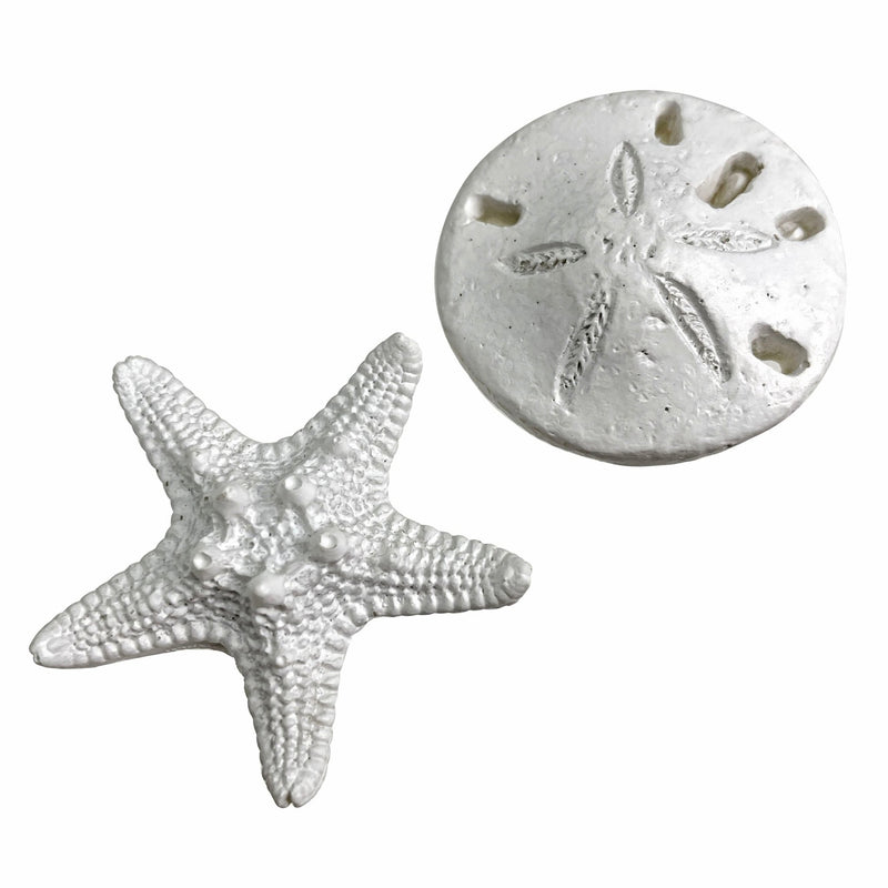 Wooden Tic Tac Toe Game with Starfish and Sand Dollars – 7 inch Rustic Beach Coastal Decor, Coffee Table Decorative Board