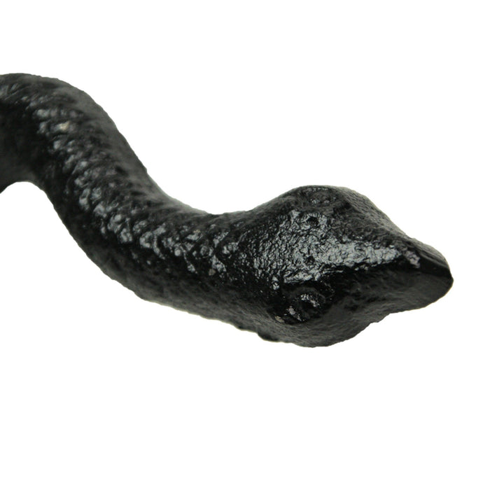 Black - Image 3 - Set of 6 Cast Iron Snake Drawer Pulls, 6 Inch Black Cabinet Handles, Gothic Reptile Hardware for Custom