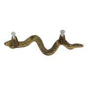 Gold - Image 4 - Set of 6 Cast Iron Snake Drawer Pulls, 6 Inch Antique Gold Cabinet Handles, Gothic Reptile Hardware for