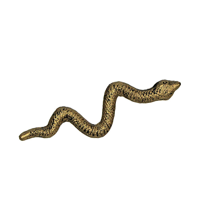 Gold - Image 1 - Set of 6 Cast Iron Snake Drawer Pulls, 6 Inch Antique Gold Cabinet Handles, Gothic Reptile Hardware for