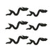 Black - Image 2 - Set of 6 Cast Iron Snake Drawer Pulls, 6 Inch Black Cabinet Handles, Gothic Reptile Hardware for Custom