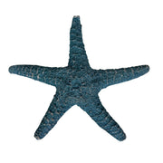 Zeckos Starfish Wall Sculptures Set of 3, Resin Coastal Wall Decor with Weathered White, Aqua and Blue Finish, 9.5 X 10.5
