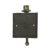 Set of 2 Antique Bronze Finish Cast Iron Torchbearer Hand Wall Sconce Candle Holders: Rustic Charm for Western Décor - 8