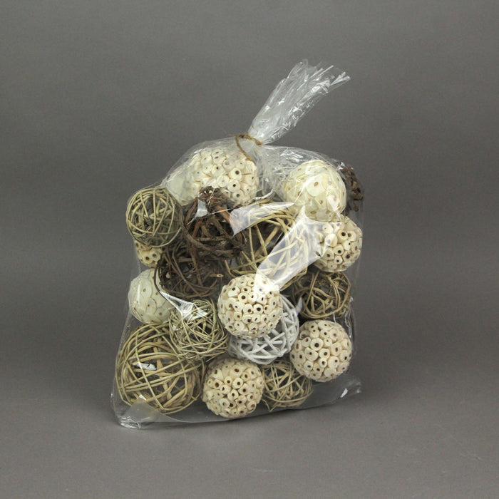 Brown - Image 7 - 18-Piece Collection of Exotic Dried Organic Wood Botanical Decorative Filler Spheres for Sophisticated